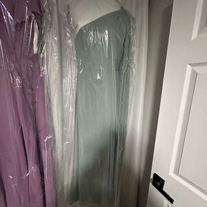 Birdy Grey Sage One-Shoulder Dress